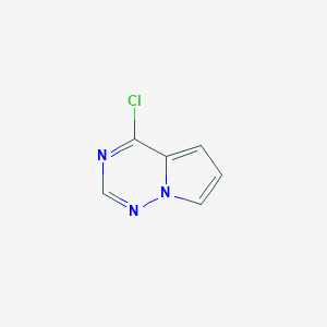 molecular formula C6H4ClN3 B124283 4-Chloropyrrolo[2,1-f][1,2,4]triazine CAS No. 888720-29-4