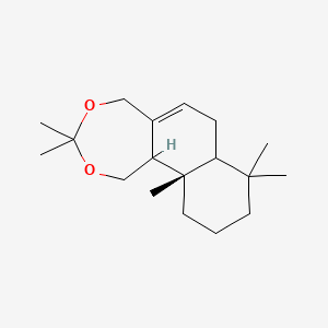 molecular formula C18H30O2 B12428354 Naphtho[1,2-e][1,3]dioxepin, 1,5,7,7a,8,9,10,11,11a,11b-decahydro-3,3,8,8,11a-pentamethyl-, (7aS,11aS,11bR)- 