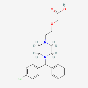 molecular formula C21H25ClN2O3 B12428360 Cetirizine D8 