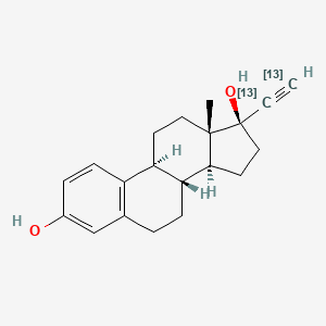 molecular formula C20H24O2 B12428364 Ethynyl Estradiol-13C2 