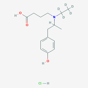 molecular formula C15H24ClNO3 B12428413 O-desmethyl Mebeverine acid D5 hydrochloride 