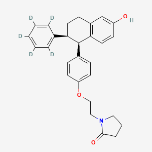 molecular formula C28H29NO3 B12428505 Lasofoxifene-d5 2-Oxide 