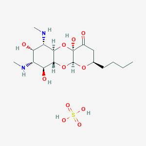 molecular formula C17H32N2O11S B1242851 Trospectomycin sulfate CAS No. 97673-66-0