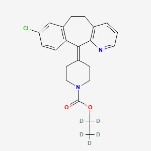 molecular formula C22H23ClN2O2 B12428530 Loratadine-d5 (ethyl-d5) 