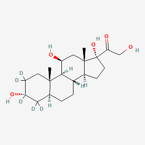 molecular formula C21H34O5 B12428542 Allotetrahydrocortisol-d5 