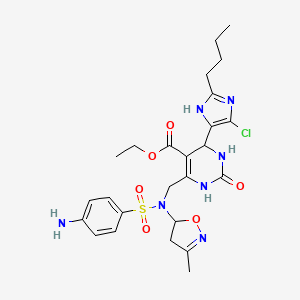 molecular formula C25H32ClN7O6S B12428593 Antibacterial agent 70 