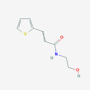 molecular formula C9H11NO2S B12428605 N-(2-hydroxyethyl)-3-thiophen-2-ylprop-2-enamide 