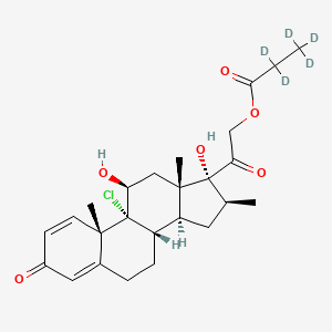 molecular formula C25H33ClO6 B12428628 Beclomethasone 21-Propionate-d5 