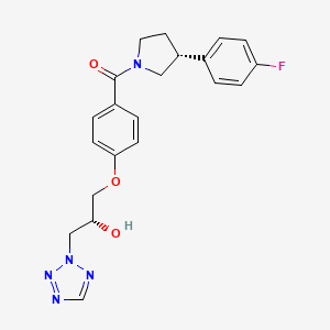 molecular formula C21H22FN5O3 B12428634 Anti-parasitic agent 3 