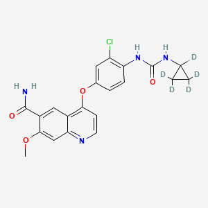 molecular formula C21H19ClN4O4 B12428644 Lenvatinib-d5 