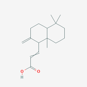 molecular formula C17H26O2 B12428671 (2E)-3-(5,5,8a-trimethyl-2-methylidene-hexahydro-1H-naphthalen-1-yl)prop-2-enoic acid 