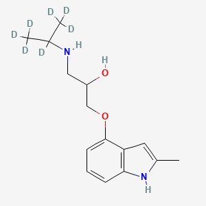 molecular formula C15H22N2O2 B12428673 rac Mepindolol-d7 
