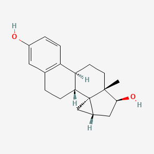 molecular formula C19H24O2 B1242868 (1R,2S,4S,6S,7S,10S)-7-methylpentacyclo[8.8.0.02,4.02,7.011,16]octadeca-11(16),12,14-triene-6,14-diol 