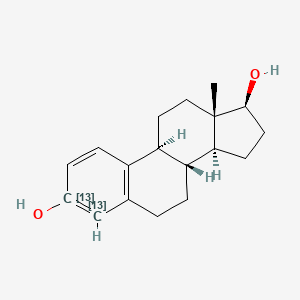 molecular formula C18H24O2 B12428693 Estradiol-13C2 