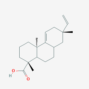 molecular formula C20H30O2 B1242871 (1R,4aR,7S)-1,4a,7-三甲基-7-乙烯基-1,2,3,4,4a,6,7,8,8a,9,10,10a-十二氢菲-1-甲酸 