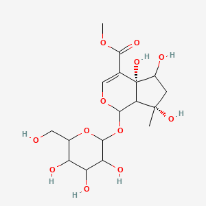molecular formula C17H26O12 B12428740 Cyclopenta[c]pyran-4-carboxylic acid, 1-(beta-D-glucopyranosyloxy)-1,4a,5,6,7,7a-hexahydro-4a,5,7-trihydroxy-7-methyl-, methyl ester, [1S-(1alpha,4aalpha,5alpha,7alpha,7aalpha)]- 