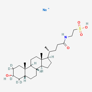 molecular formula C26H45NNaO5S B12428776 Taurolithocholic Acid-d5 (sodium salt) 