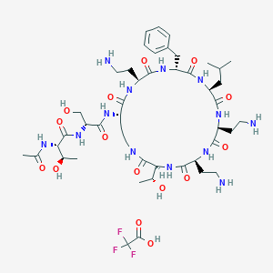 molecular formula C46H74F3N13O15 B12428786 Spr741 (tfa) 