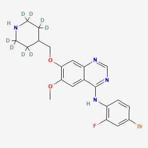 molecular formula C21H22BrFN4O2 B12428796 N-Demethyl Vandetanib-d8 
