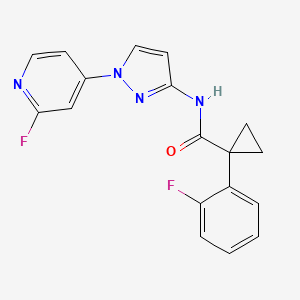 molecular formula C18H14F2N4O B12428809 Elovl1-IN-1 
