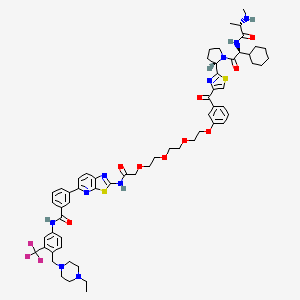 molecular formula C61H73F3N10O9S2 B12428842 Sniper(abl)-033 