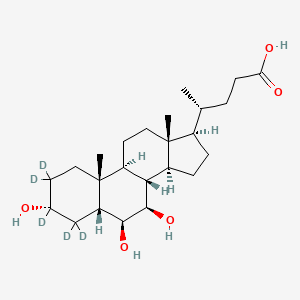 molecular formula C24H40O5 B12428846 beta-Muricholic Acid-d5 