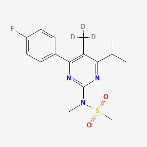 molecular formula C16H20FN3O2S B12428851 N-(4-(4-Fluorophenyl)-6-isopropyl-5-methylpyrimidin-2-yl)-N-methylmethanesulfonamide-d3 