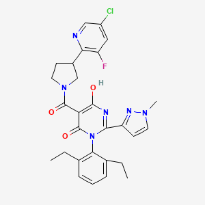 molecular formula C28H28ClFN6O3 B12428883 APJ receptor agonist 4 
