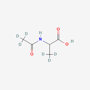 molecular formula C5H9NO3 B12428943 Ac-DL-Ala-OH-d6 