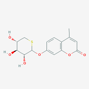 molecular formula C15H16O6S B12428960 4-methyl-7-[(3R,4S,5S)-3,4,5-trihydroxythian-2-yl]oxychromen-2-one 