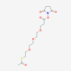 molecular formula C15H23NO8S B12428996 NHS ester-PEG3-S-methyl ethanethioate 