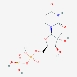 molecular formula C10H16N2O12P2 B124290 2'-c-Methyluridine 5'-(trihydrogen diphosphate) CAS No. 150993-73-0