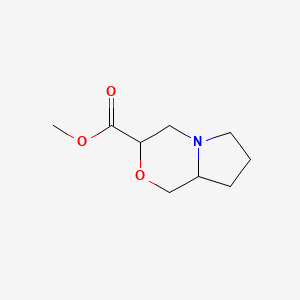 molecular formula C9H15NO3 B12429001 Methyl hexahydro-1H-pyrrolo[2,1-c][1,4]oxazine-3-carboxylate CAS No. 1803582-95-7