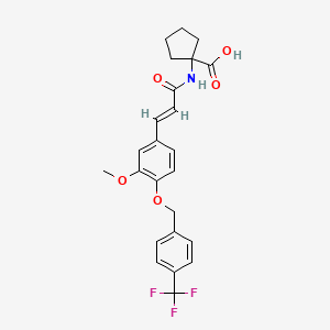 molecular formula C24H24F3NO5 B12429033 Antibacterial agent 30 
