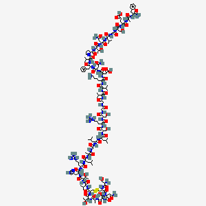 molecular formula C162H262N50O52S2 B12429064 H-DL-Ser-DL-Cys(1)-DL-Asn-DL-xiThr-DL-Ala-DL-xiThr-DL-Cys(1)-DL-Val-DL-xiThr-DL-His-DL-Arg-DL-Leu-DL-Ala-Gly-DL-Leu-DL-Leu-DL-Ser-DL-Arg-DL-Ser-Gly-Gly-DL-Val-DL-Val-DL-Lys-DL-Asp-DL-Asn-DL-Phe-DL-Val-DL-Pro-DL-xiThr-DL-Asn-DL-Val-Gly-DL-Ser-DL-Glu-DL-Ala-DL-Phe-NH2 