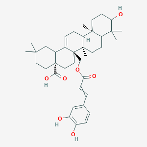molecular formula C39H54O7 B12429068 Olean-12-en-28-oic acid, 27-[[3-(3,4-dihydroxyphenyl)-1-oxo-2-propenyl]oxy]-3-hydroxy-, [3beta,27(E)]-; (3beta)-27-[[(2E)-3-(3,4-Dihydroxyphenyl)-1-oxo-2-propen-1-yl]oxy]-3-hydroxyolean-12-en-28-oic acid 