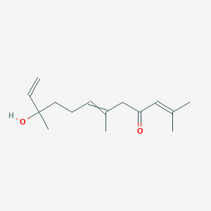 molecular formula C15H24O2 B12429088 10-Hydroxy-2,6,10-trimethyldodeca-2,6,11-trien-4-one 