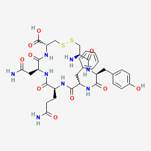molecular formula C33H42N8O10S2 B12429097 H-Cys(1)-Tyr-Phe-Gln-Asn-Cys(1)-OH 