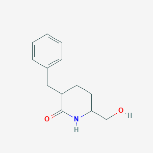 molecular formula C13H17NO2 B12429106 3-Benzyl-6-(hydroxymethyl)piperidin-2-one 