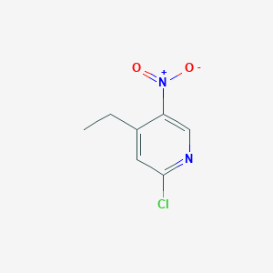 molecular formula C7H7ClN2O2 B12429113 2-Chloro-4-ethyl-5-nitropyridine CAS No. 101251-13-2