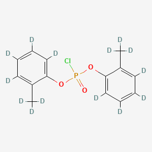 molecular formula C14H14ClO3P B12429169 o-Tolyl phosphorochloridate-d14 