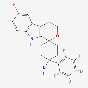 molecular formula C24H27FN2O B12429177 Cebranopadol-d5 