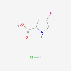 molecular formula C5H9ClFNO2 B12429180 trans-4-Fluoropyrrolidine-2-carboxylic acid hydrochloride 