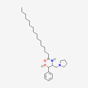 molecular formula C29H50N2O2 B1242919 1-Phenyl-2-hexadecanoylamino-3-pyrrolidino-1-propanol 