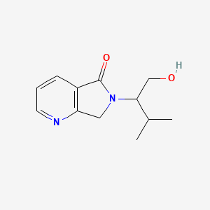 molecular formula C12H16N2O2 B12429191 6-(1-hydroxy-3-methylbutan-2-yl)-7H-pyrrolo[3,4-b]pyridin-5-one 