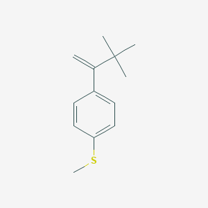 B124292 Benzene, 1-(2,2-dimethyl-1-methylenepropyl)-4-(methylthio)- CAS No. 146558-39-6