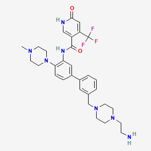 molecular formula C31H38F3N7O2 B12429220 OICR-9429-N-C2-NH2 