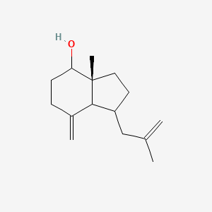 molecular formula C15H24O B12429242 1H-Inden-4-ol,octahydro-3a-methyl-7-methylene-1-(2-methyl-2-propenyl)-,[1R-(1alpha,3abeta,4beta,7aalpha)]- 