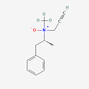 molecular formula C13H17NO B12429276 R-(-)-Deprenyl-d3 N-Oxide 