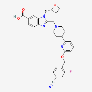molecular formula C31H30FN5O4 B12429277 GLP-1 receptor agonist 3 